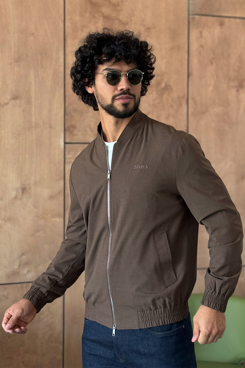 Zegna Мужская коричневая куртка 