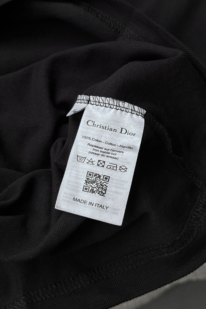 Dior Классическое чёрное поло CD Icon