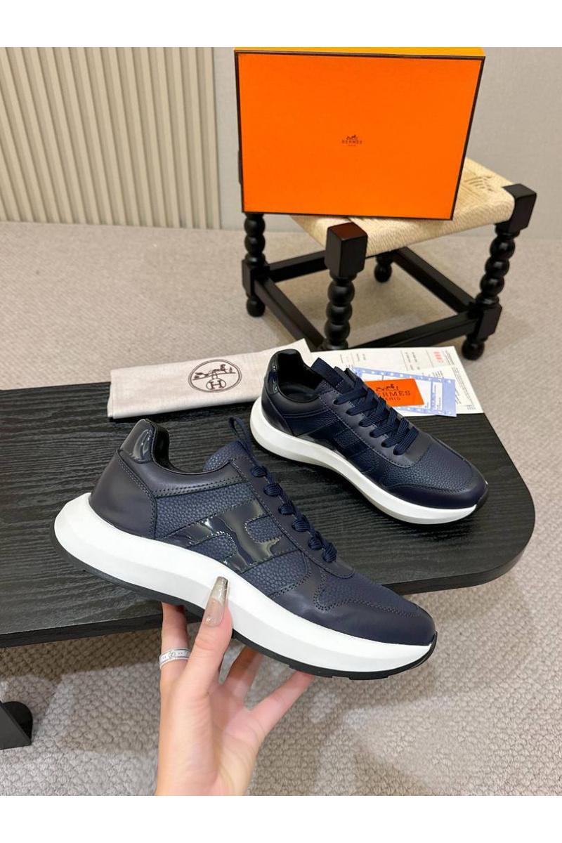 Hermes Мужские кожаные кроссовки 