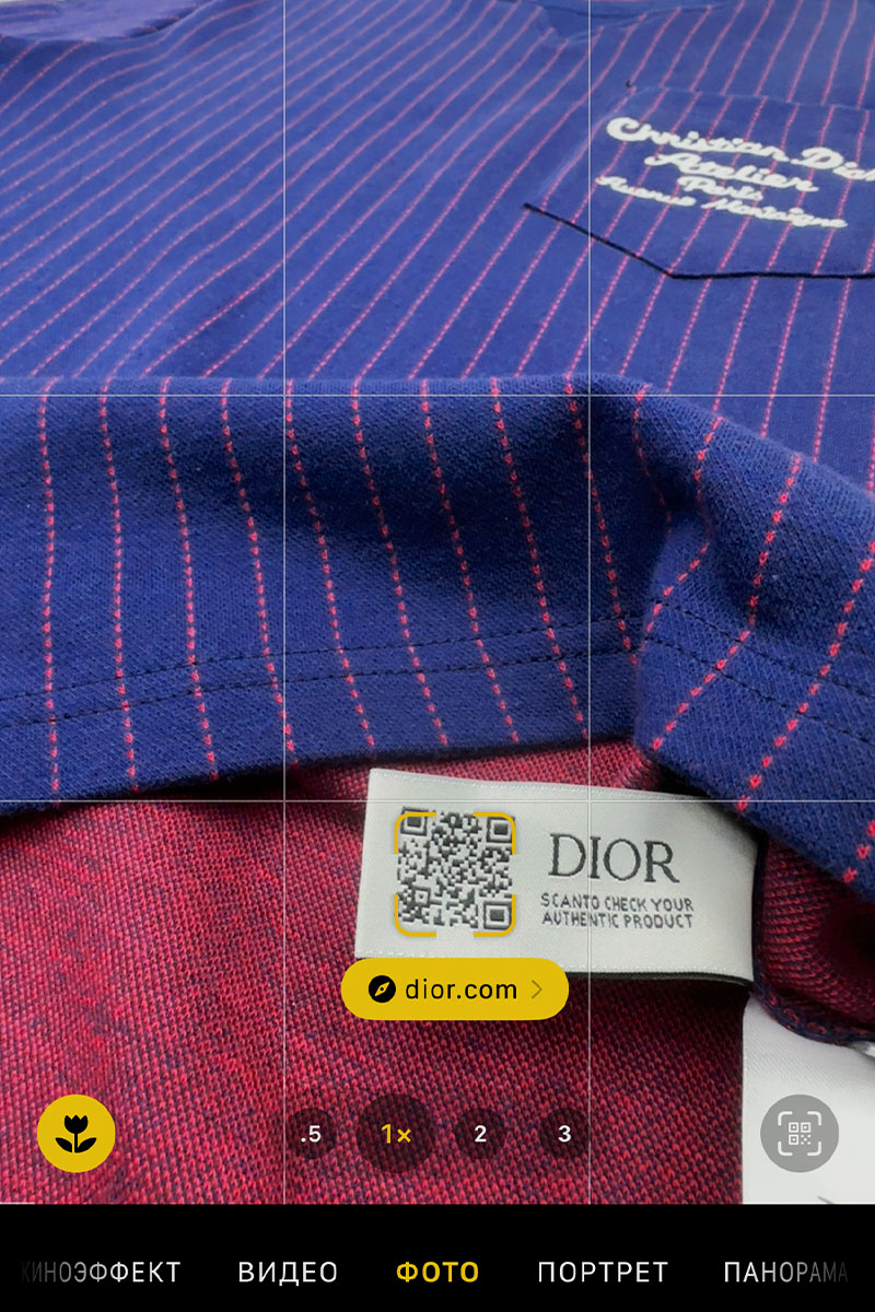 Dior Синяя оверсайз футболка