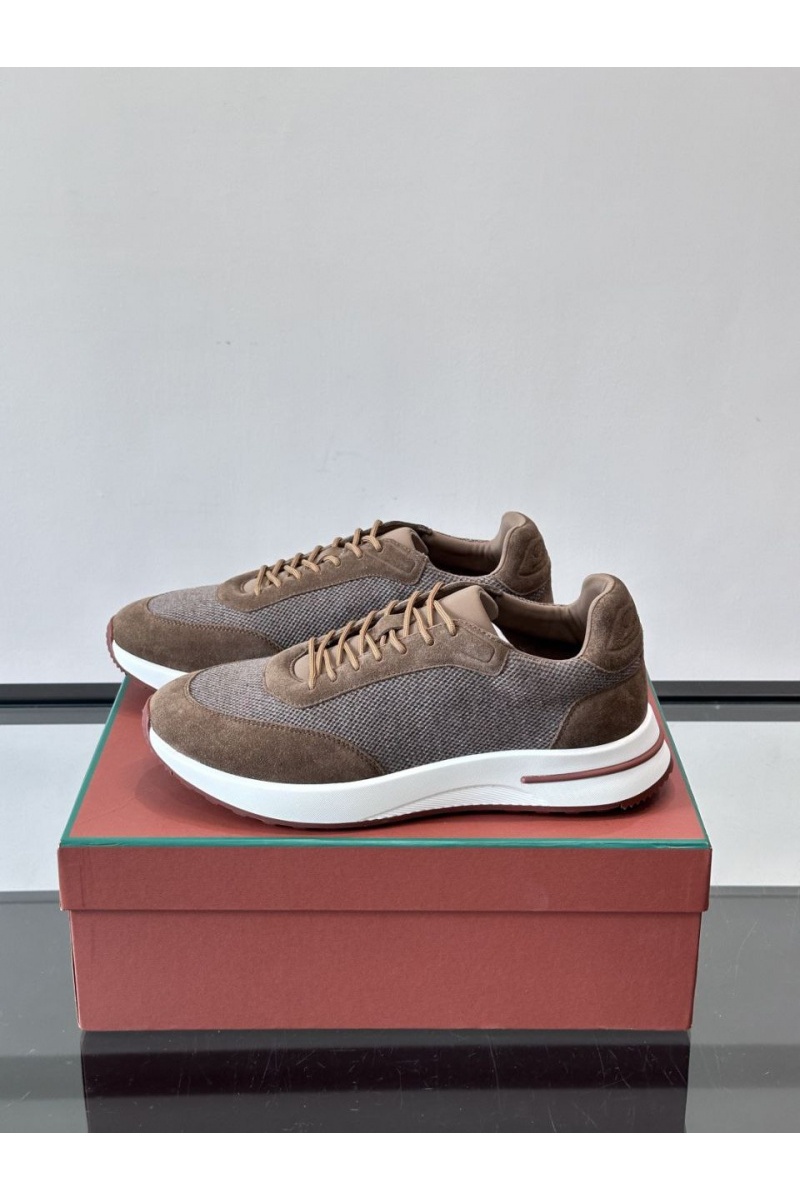 Loro Piana Мужские кроссовки Week End Walk - Brown