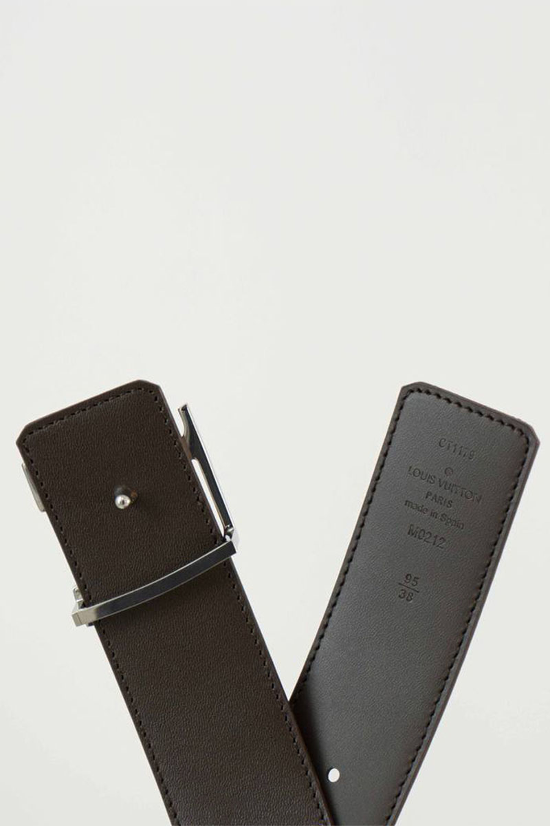 Lоuis Vuittоn Кожаный ремень Initiales Damier (длина 85 - 115 см)