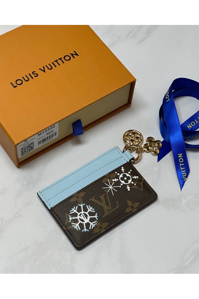 Lоuis Vuittоn Кожаный кардхолдер Charms Vivienne Premium 7.3x0.3x10.2 см