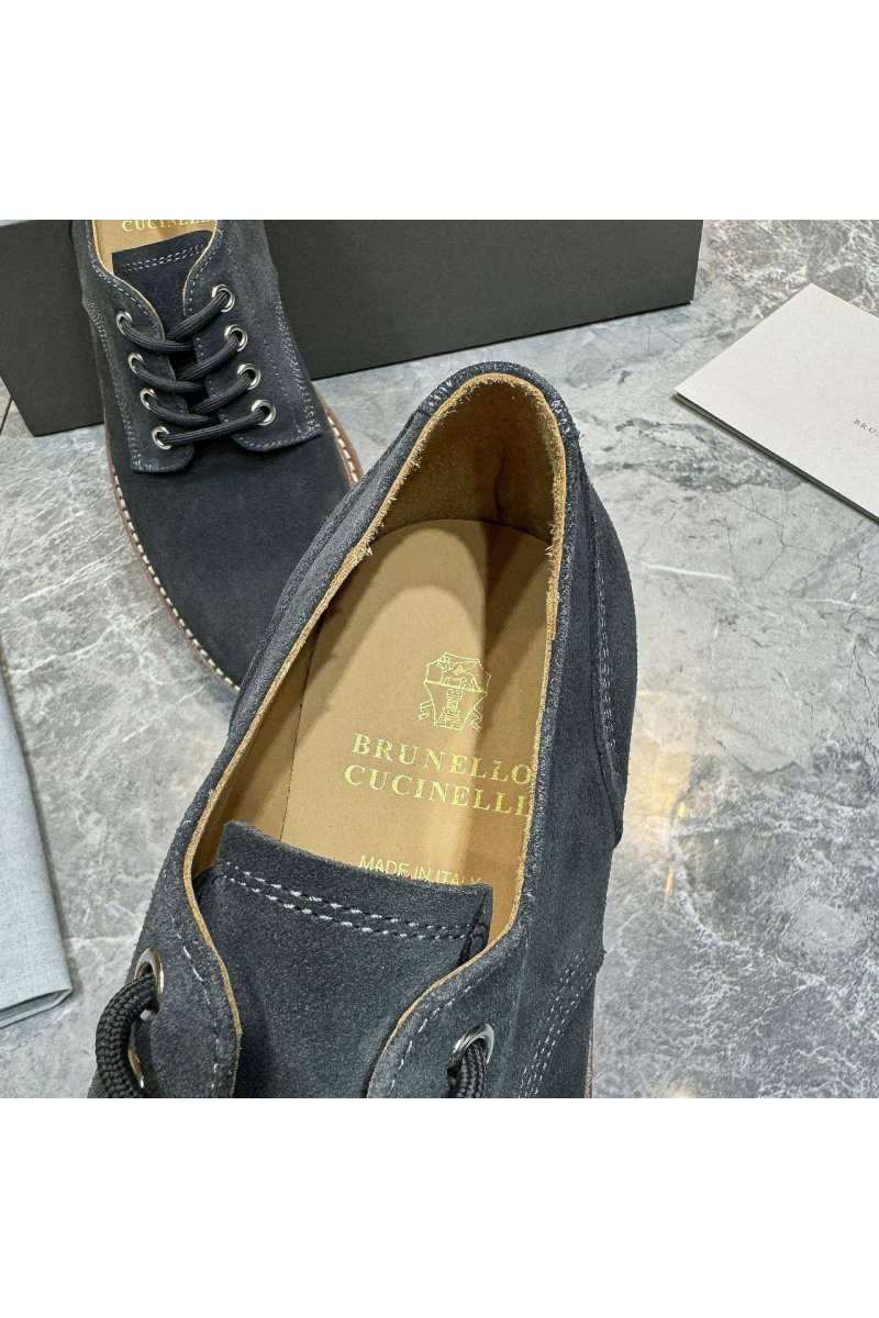 Brunеllо Сuсinеlli Замшевые ботинки серого цвета