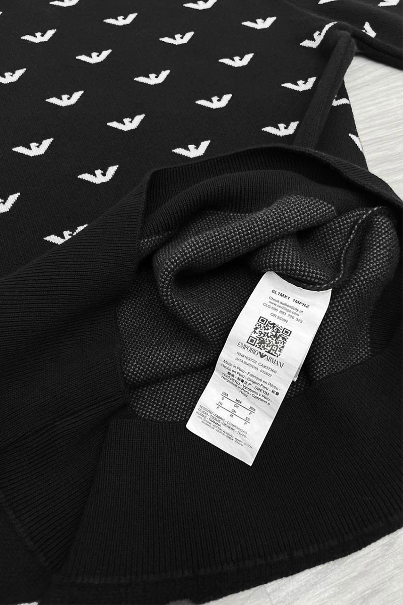 Emporio Armani EA7 Мужской чёрный джемпер 