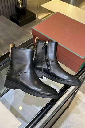 Женские кожаные сапоги premium - Black