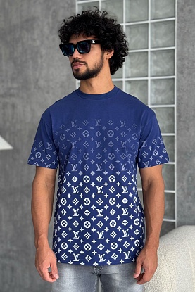 Футболка тёмно-синего цвета Monogram Gradient 