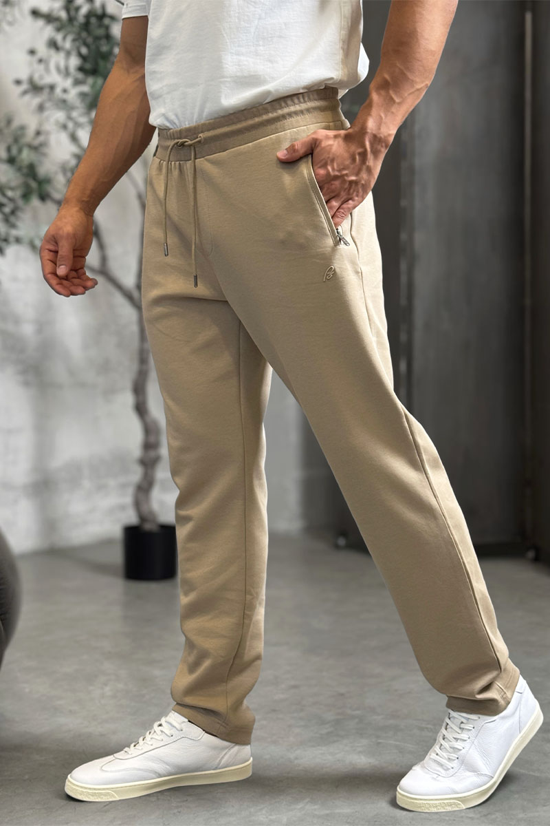 Brioni Бежевые спортивные штаны B-еmbroidery