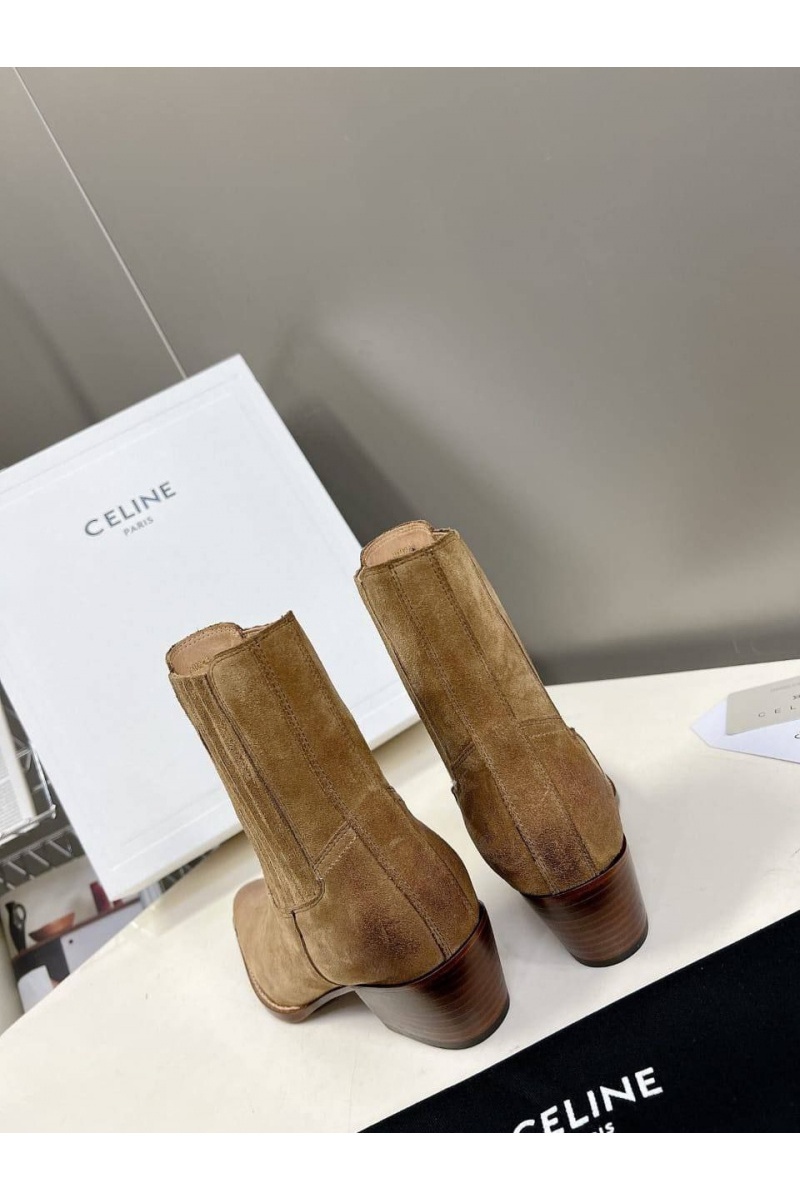 Celine Женские замшевые сапоги Premium - Brown