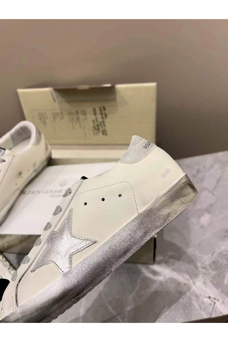 Designer Clothing Женские кожаные кроссовки Golden Goose Super Star premium
