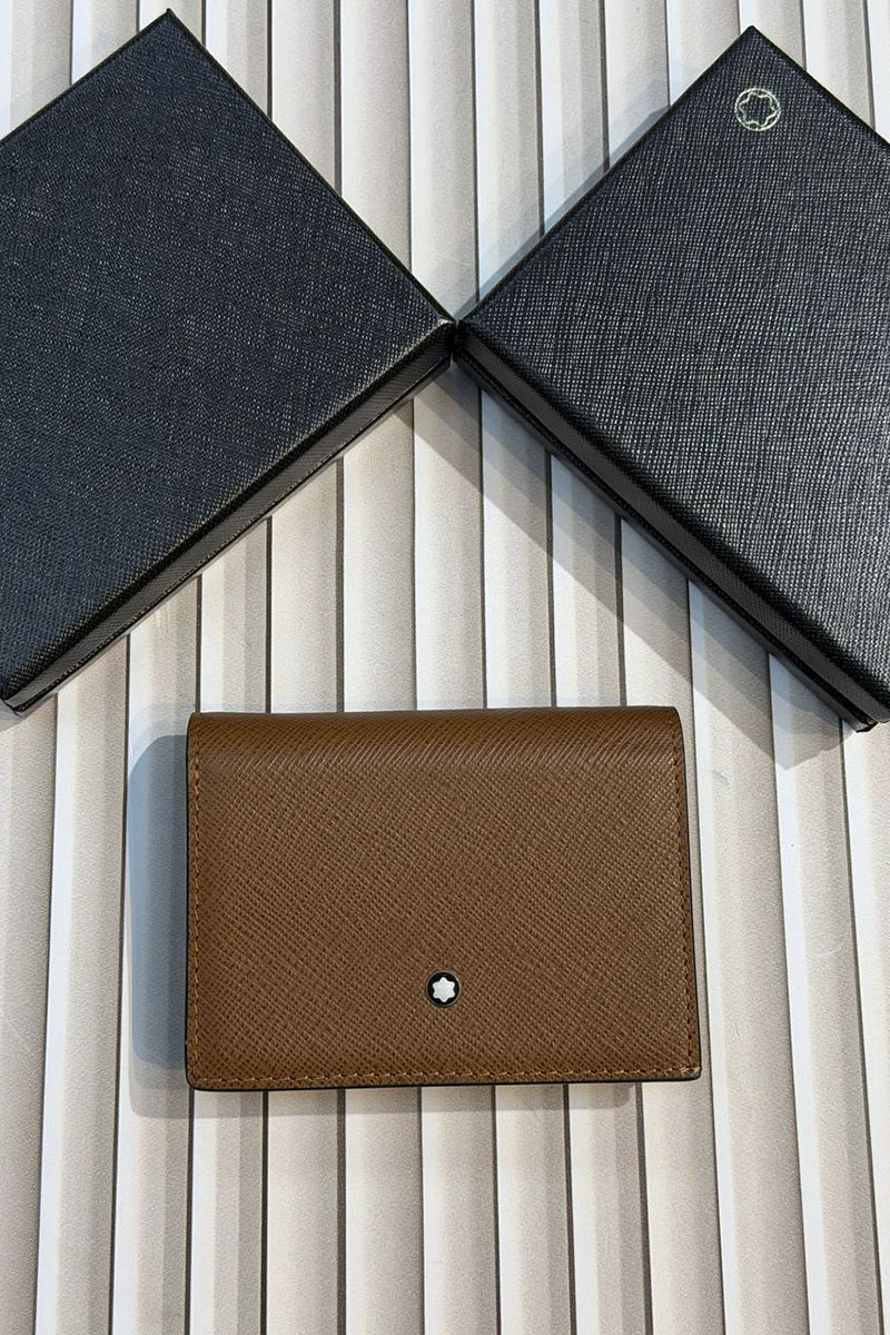 Montblanc Кожаный кошелёк Continental Sartorial premium 12x9.5x2 см