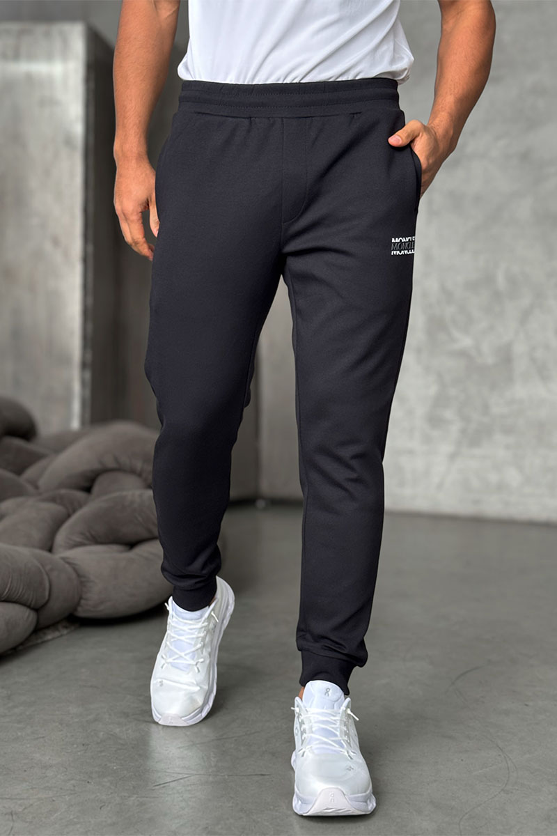 Moncler Чёрные спортивные штаны 