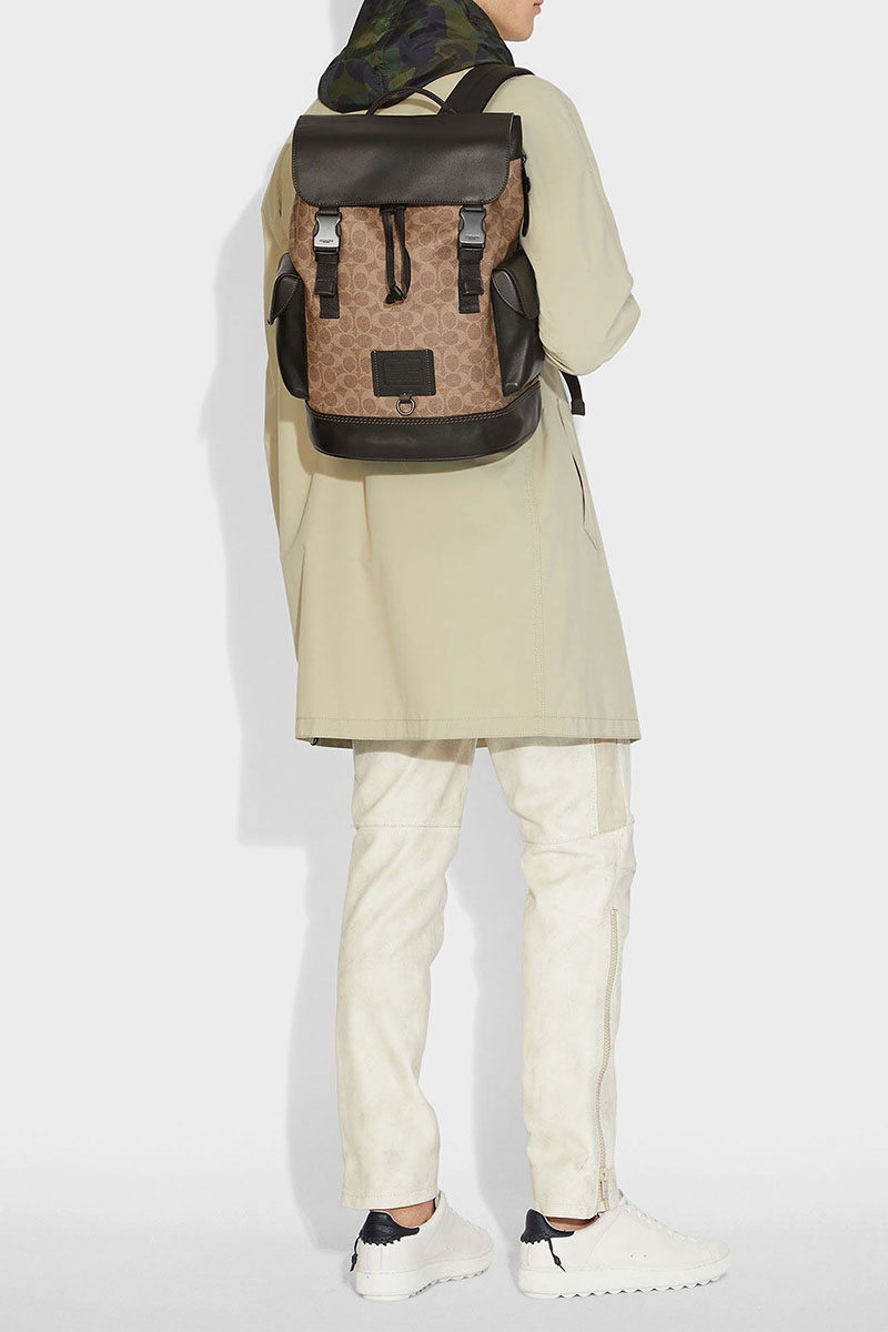 Coach Кожаный рюкзак Coach Rivington 40x30 см