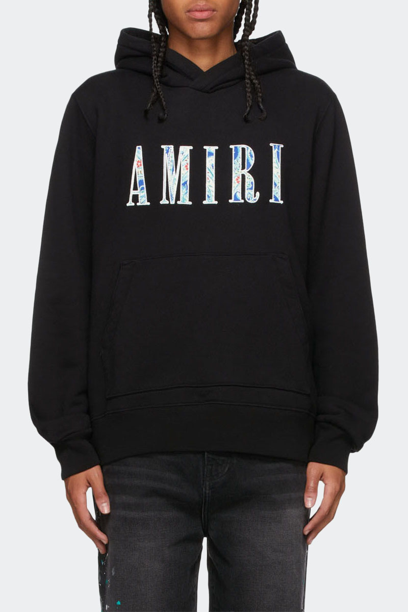 Amiri Мужское чёрное худи Paisley Core Logo