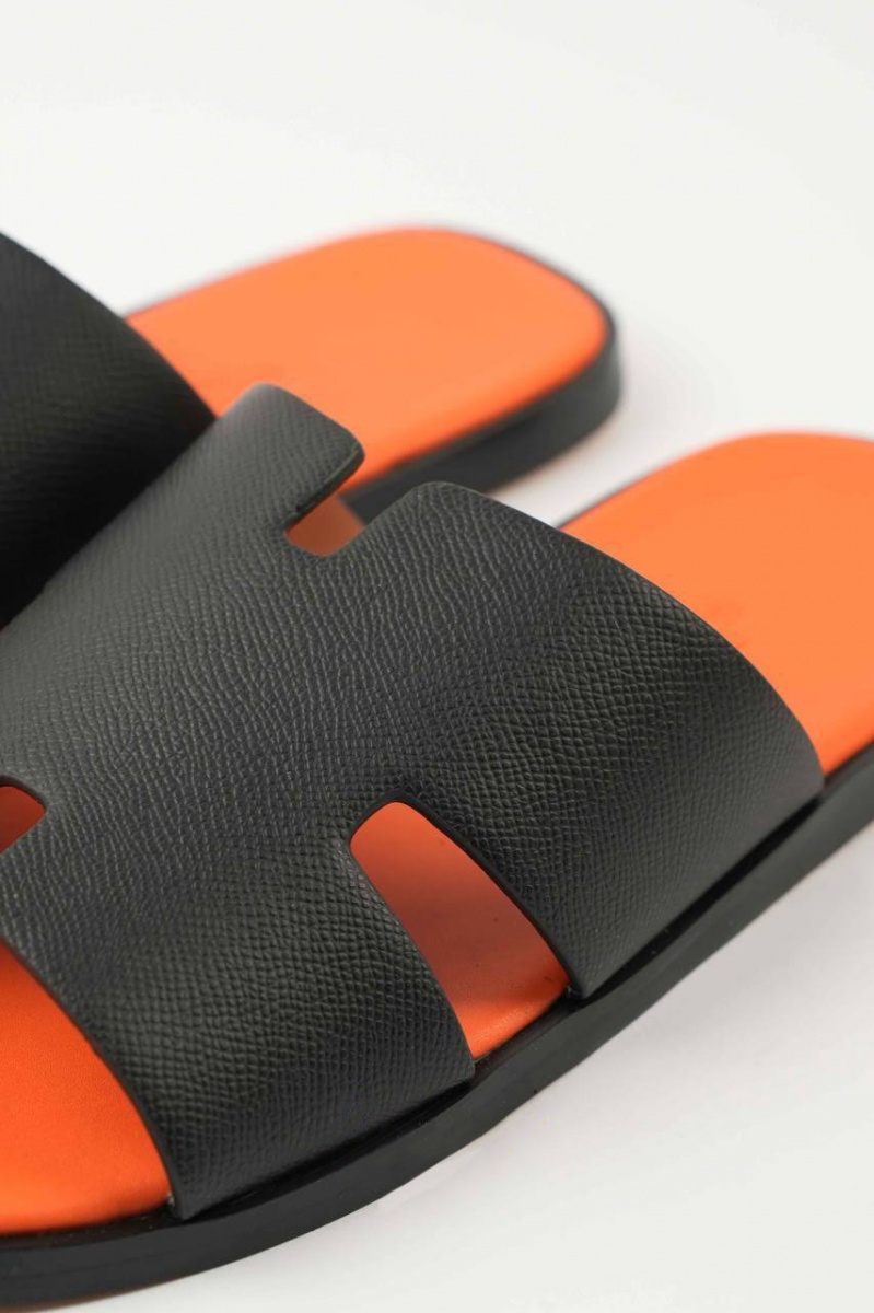 Hermes Мужские шлёпанцы Izmir - Black / Orange