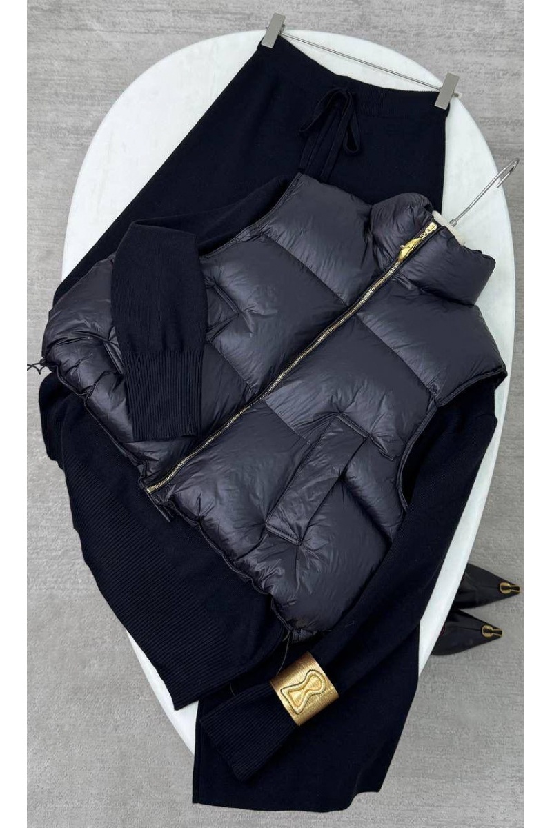 Schiaparelli Женский костюм тройка на флисе premium - Black