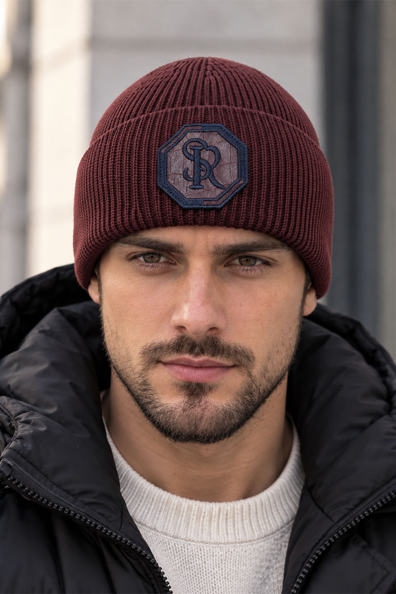 Stеfаnо Riссi Шапка logo-embroidered - Burgundy