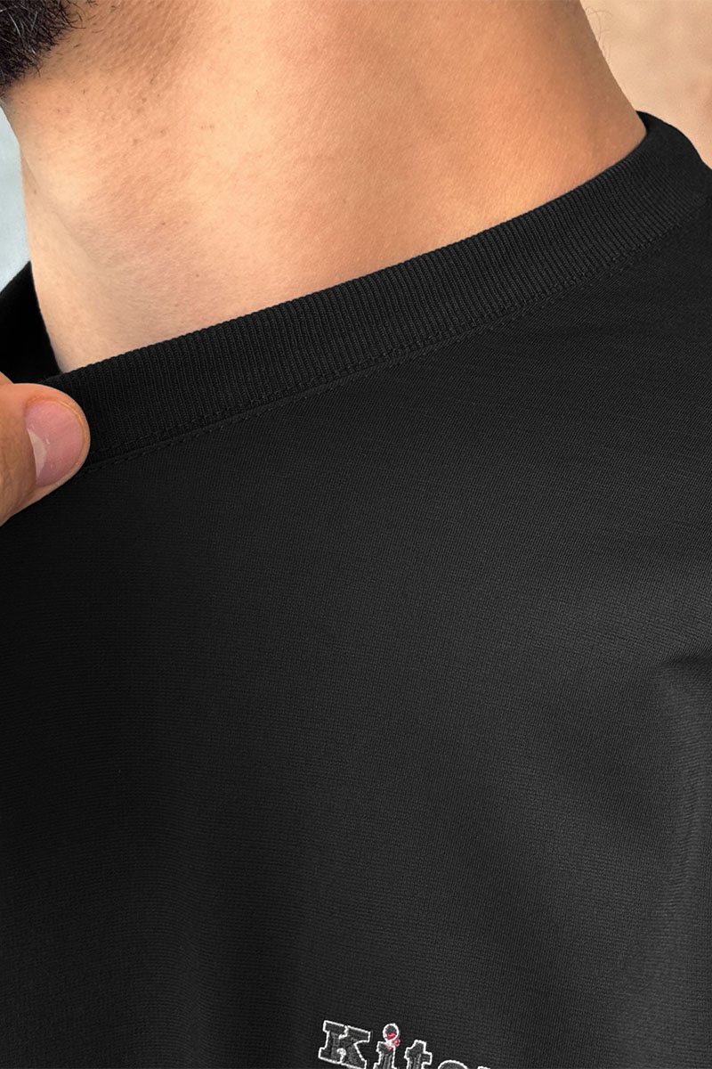 Kiton Мужская чёрная футболка 