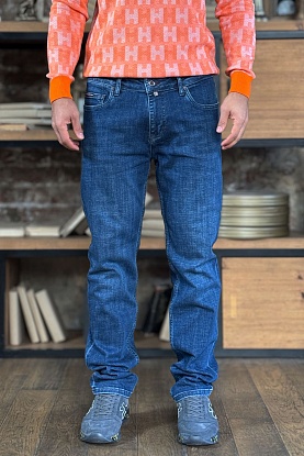 Мужские синие джинсы regular fit