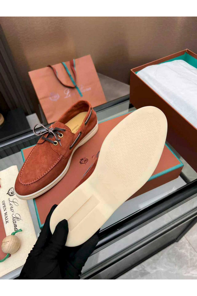 Loro Piana Женские замшевые лоферы premium