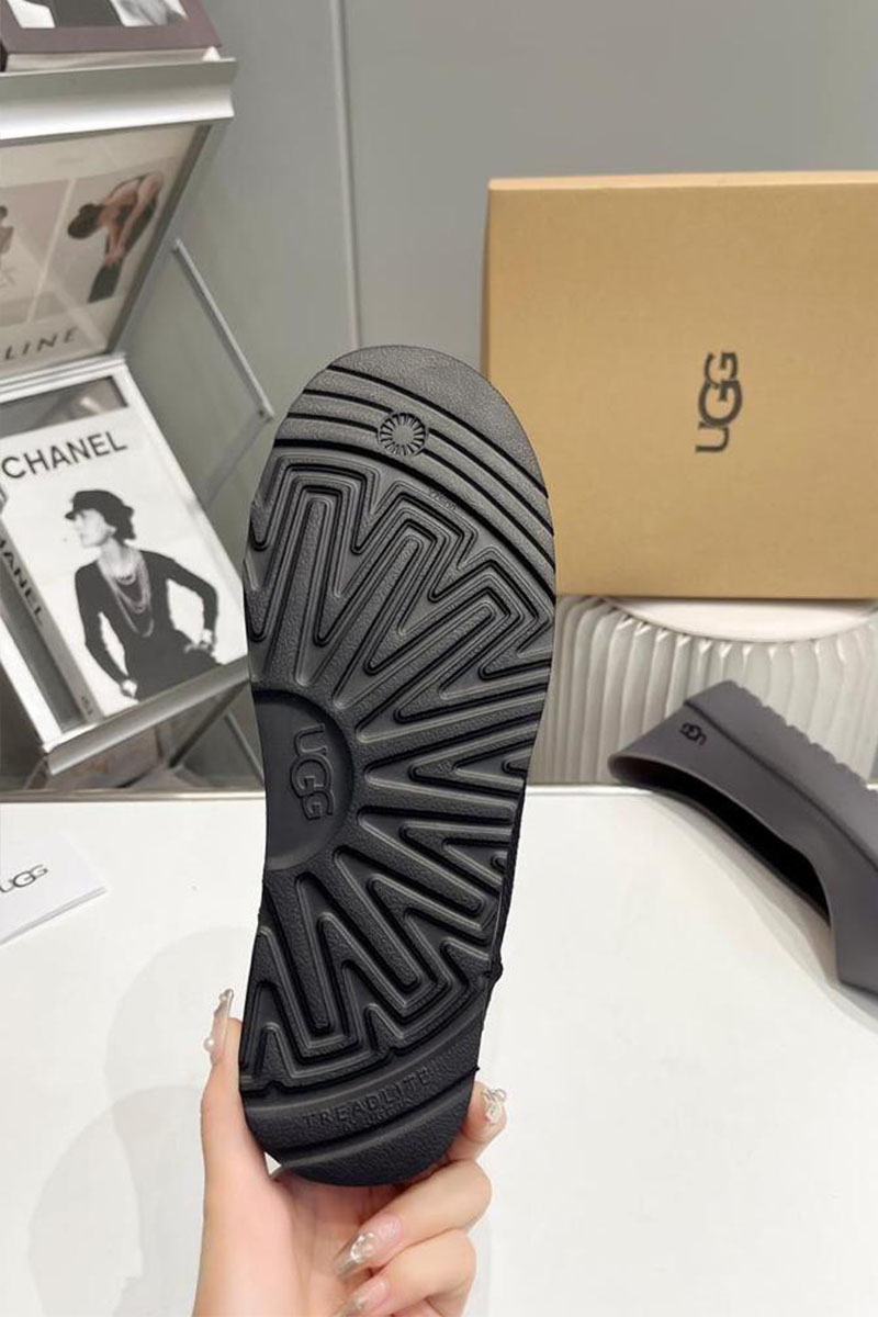 UGG Ботинки с мехом Classic Mini Lace-Up - Black