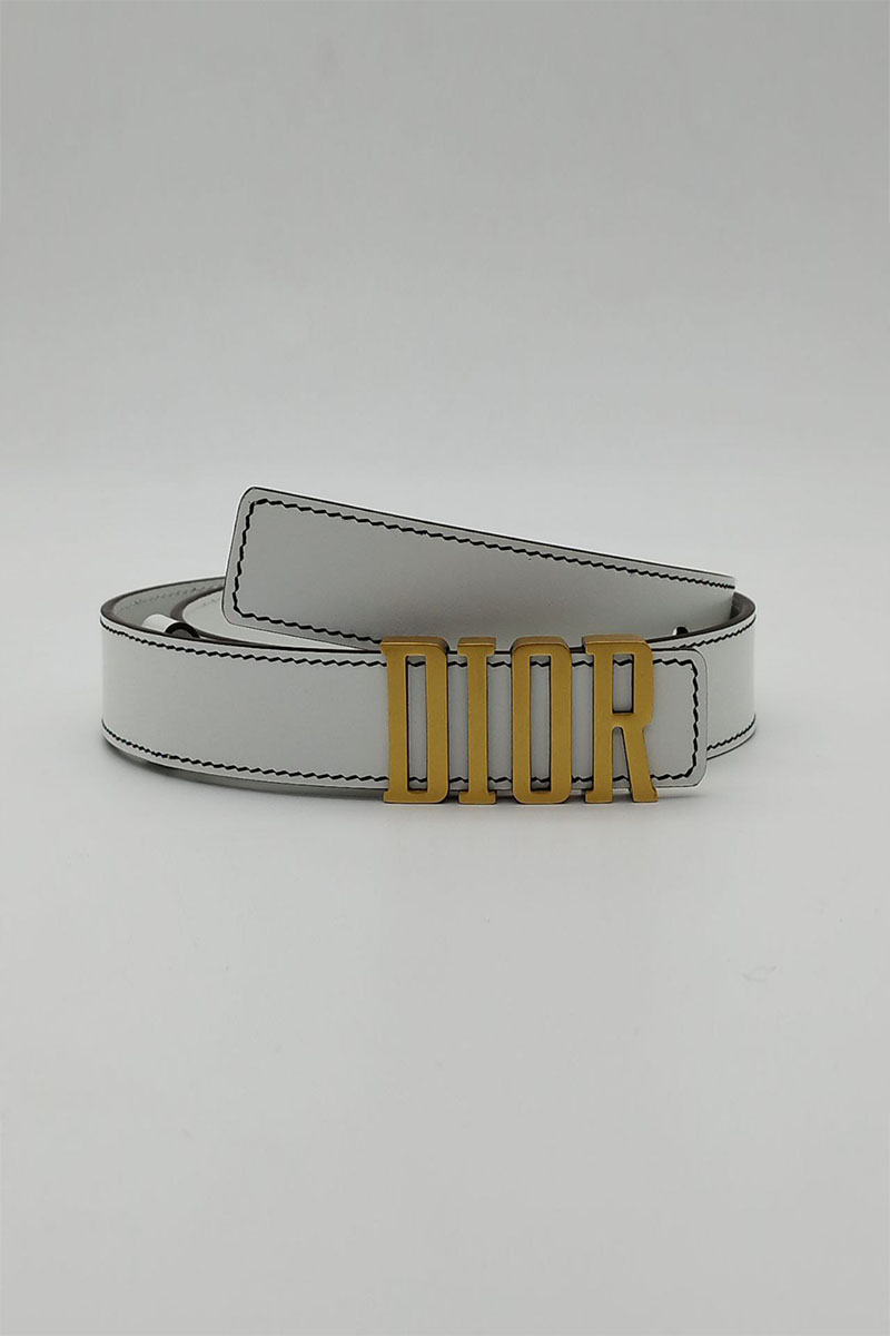 Dior Женский кожаный ремень D-Fence - длина 80 / 85 см (3 расцветки)