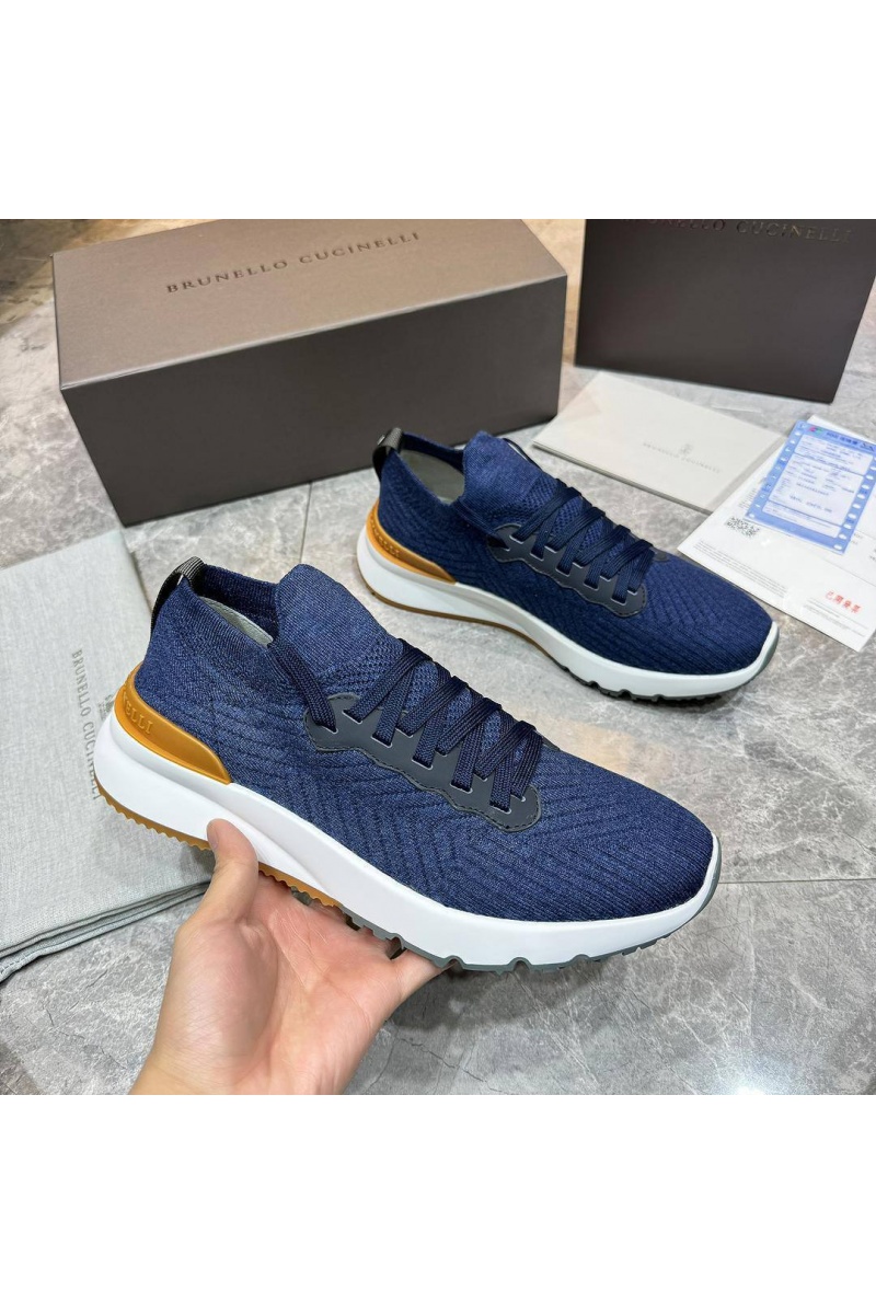 Brunеllо Сuсinеlli Мужские кроссовки knitted - Dark Blue