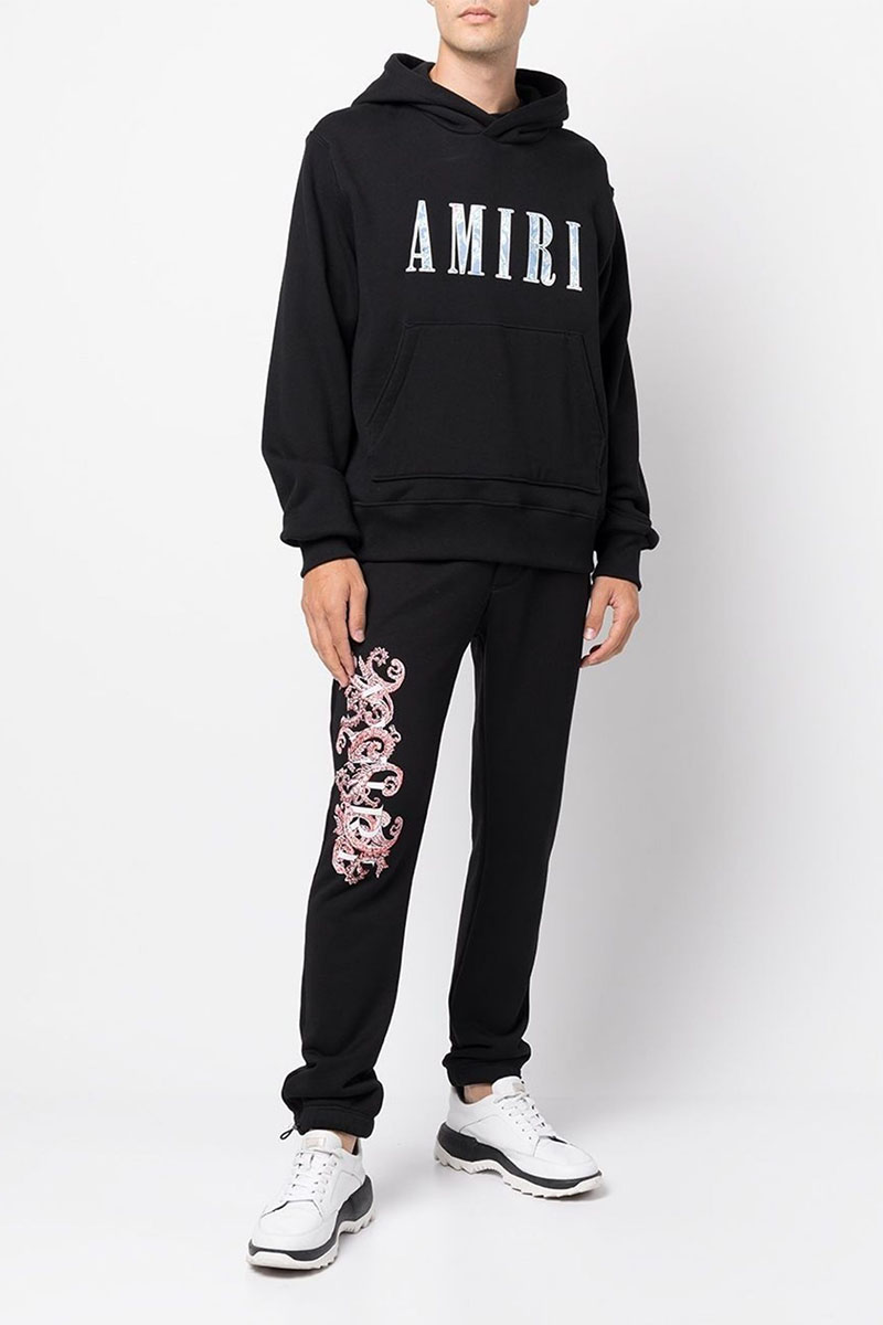 Amiri Мужское чёрное худи Paisley Core Logo