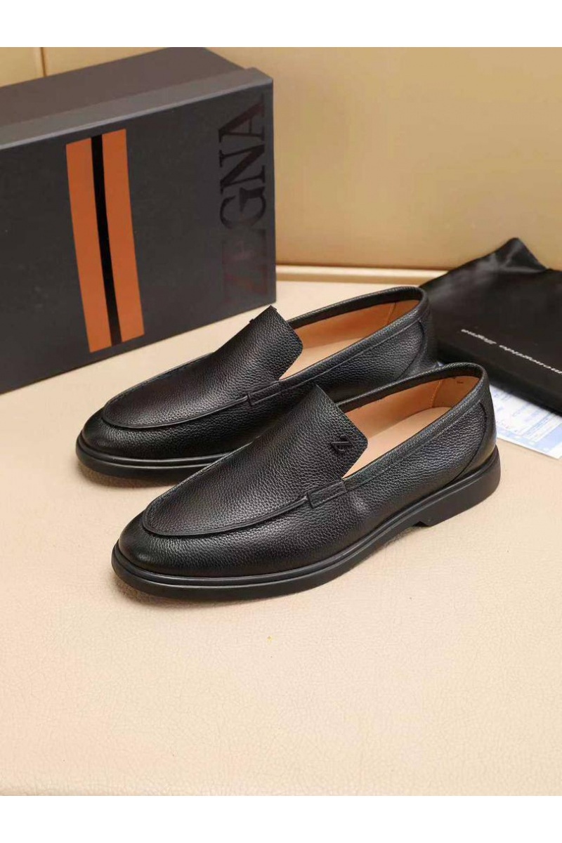 Zegna Мужские кожаные лоферы 