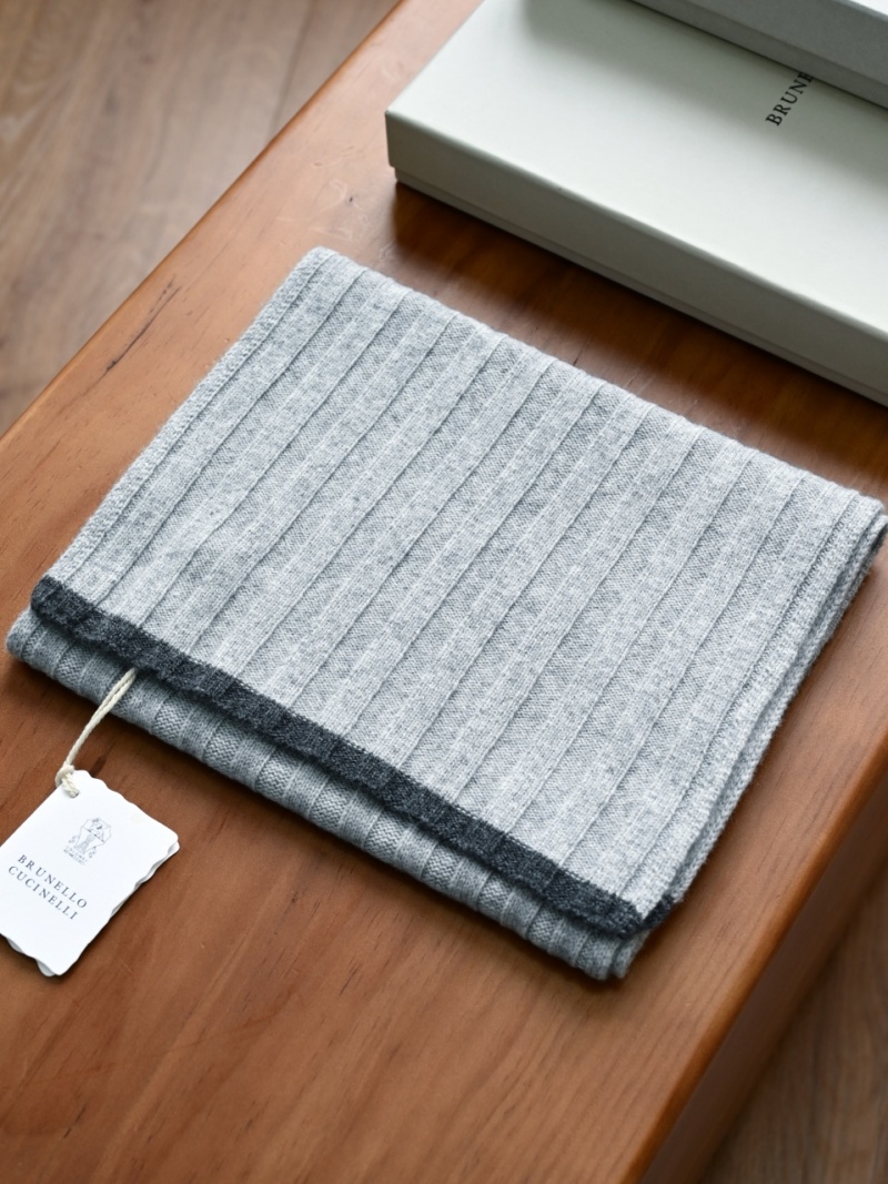 Brunеllо Сuсinеlli Кашемировый шарф Premium - Grey 