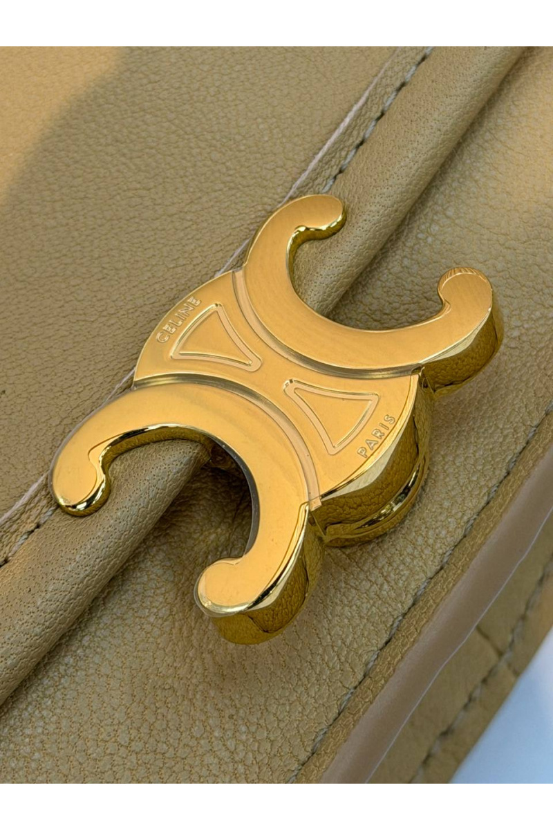 Celine Кожаная сумка Soft Triomphe Besace premium 34x25x13 см