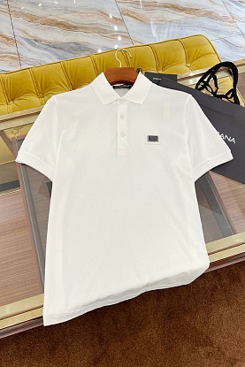 Мужское поло Premium - White