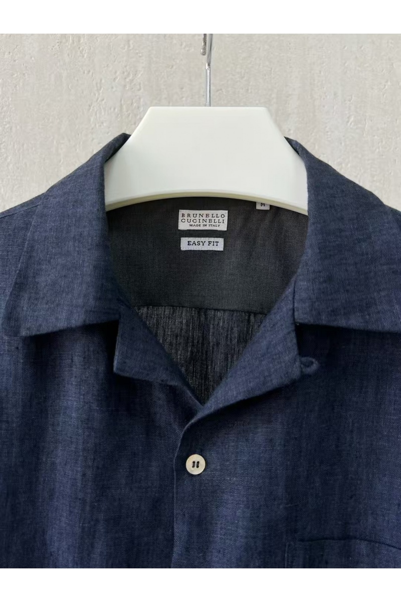Brunеllо Сuсinеlli Льняная рубашка Premium - Navy
