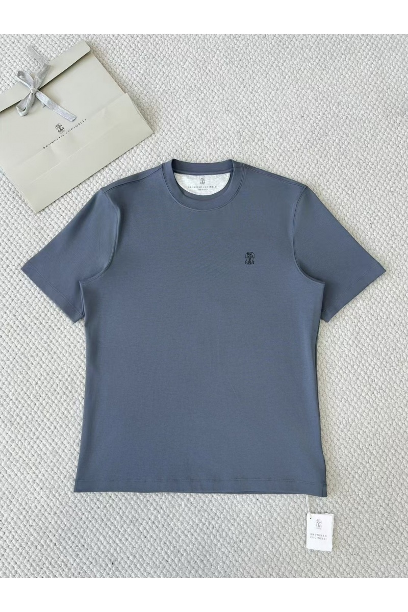 Brunеllо Сuсinеlli Мужская синяя футболка premium