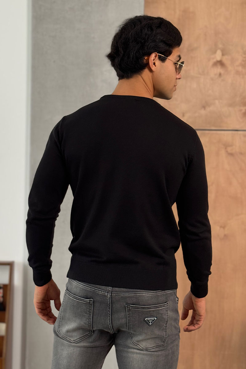 Etro Мужская чёрная кофта logo-embroidered