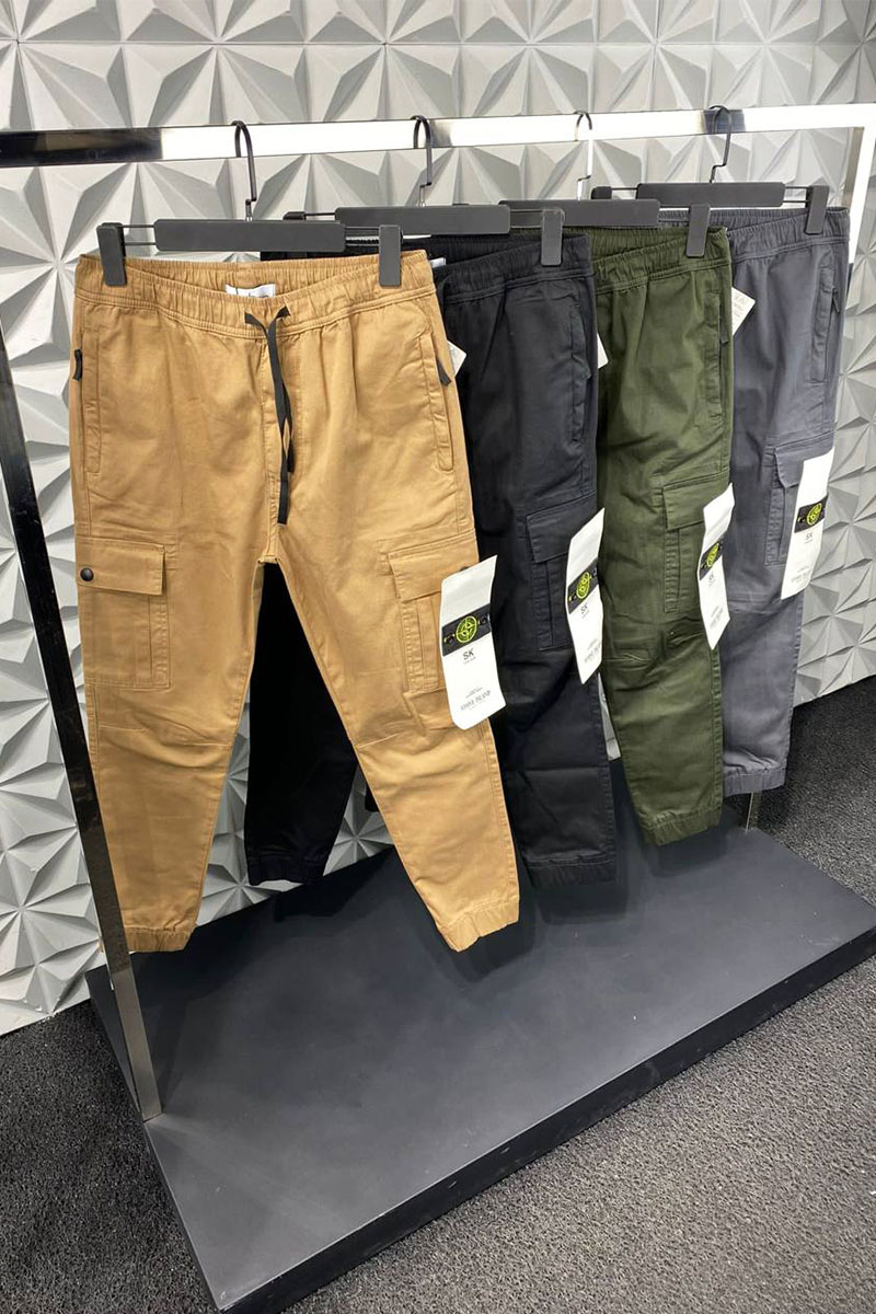 Stone Island Мужские джоггеры цвета хаки compass-patch
