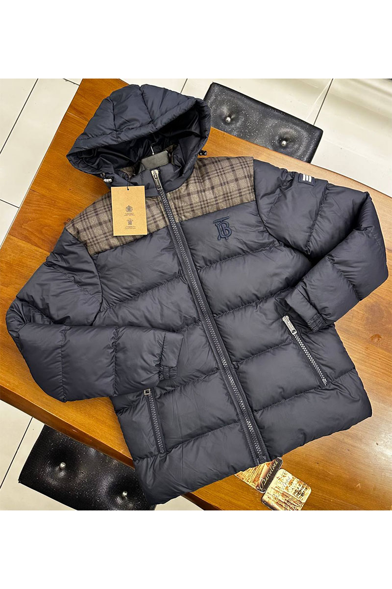 Burberry Куртка тёмно-синего цвета TB logo