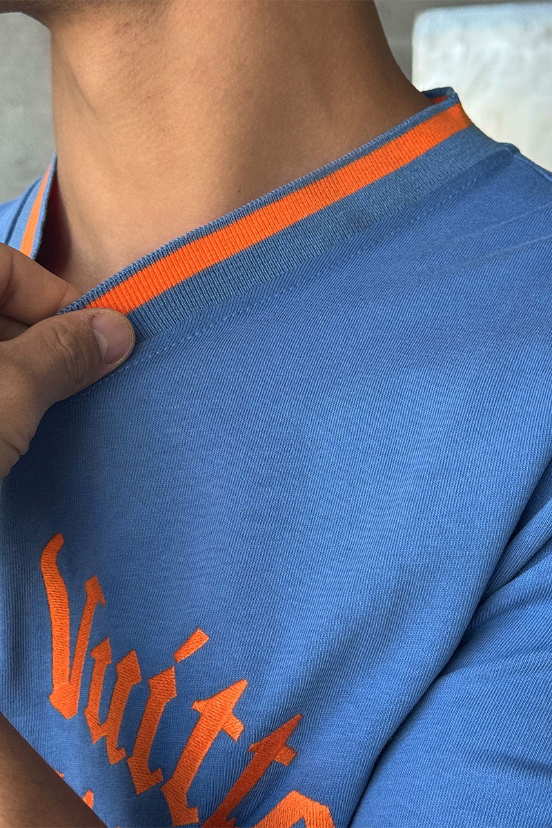 Lоuis Vuittоn Брендовая оверсайз футболка since 1854 - Blue