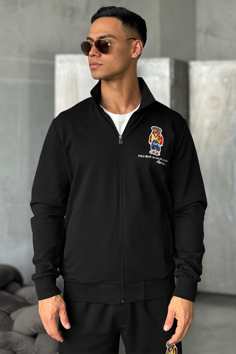 Polo Ralph Lauren Чёрная кофта на молнии "Bear"
