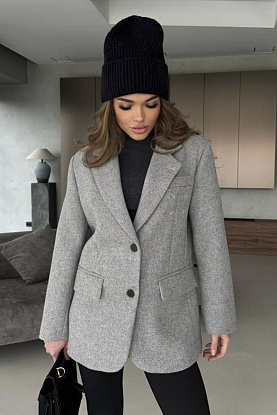 Женский серый пиджак Maison Margiela premium