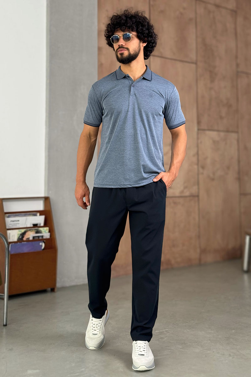 Zegna Мужские тёмно-синие штаны 