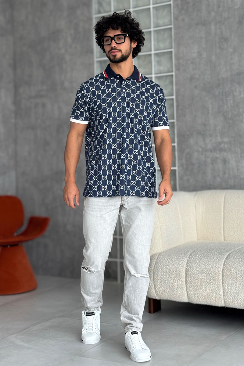 Gucci Мужское поло GG monogram