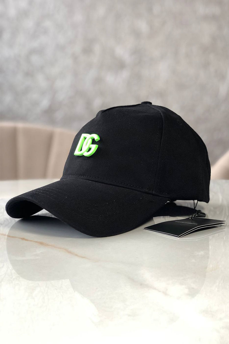 Dоlсе & Gаbbаnа Мужская чёрная бейсболка logo plaque