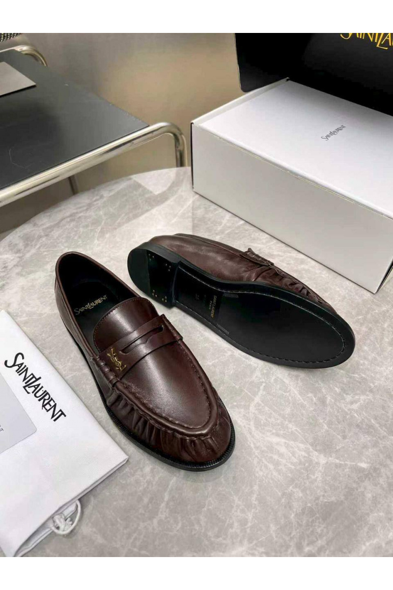 Yves Saint Laurent Женские кожаные лоферы premium