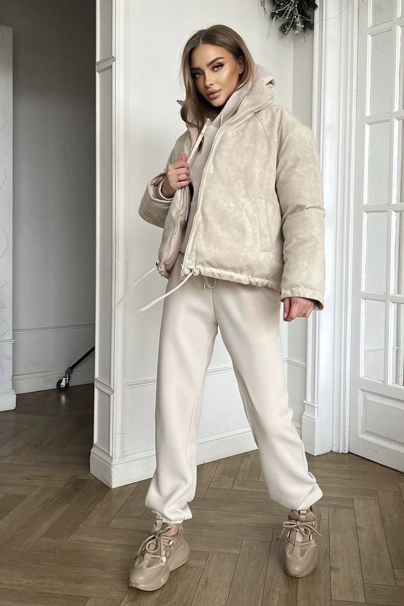 Loewe Женский костюм тройка на флисе Premium - Beige