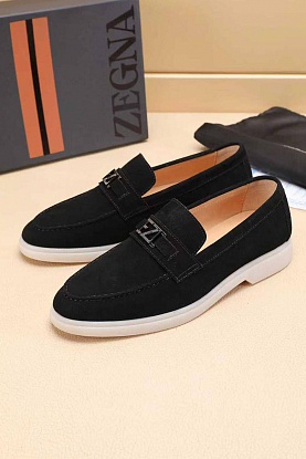 Мужские замшевые лоферы 