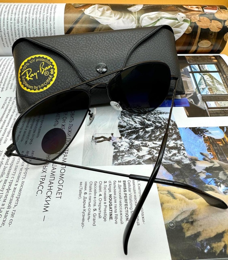 Ray-Ban Солнцезащитные очки Aviator Large Metal - Black