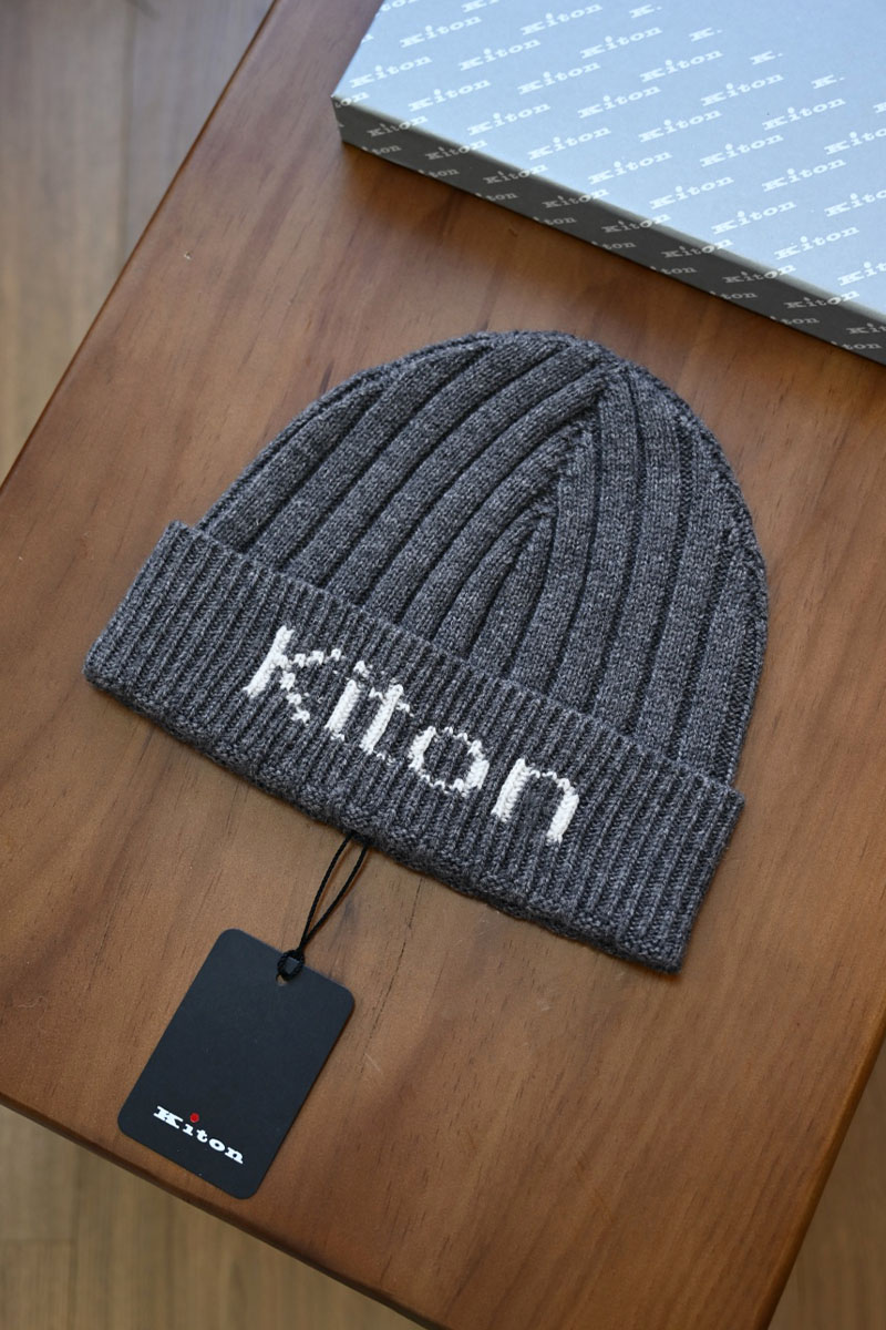 Kiton Кашемировая шапка premium - Grey