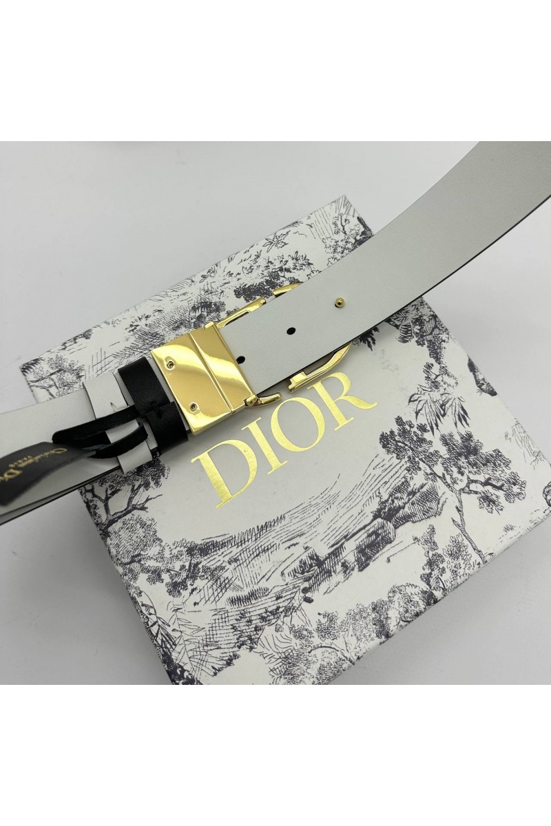 Dior Женский двусторонний ремень Montaigne (ширина 3 см, длина 80 / 85 / 90 см)