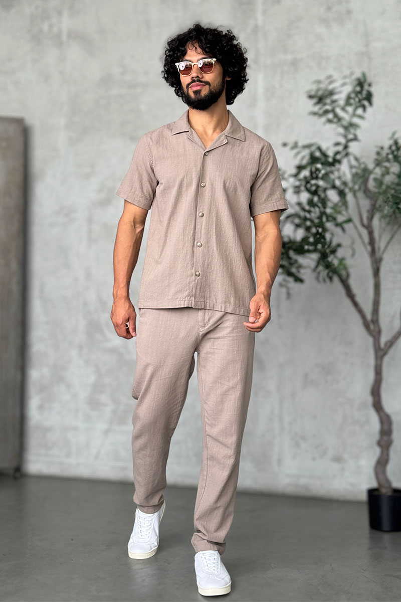 Loro Piana Мужские брюки бежевого цвета